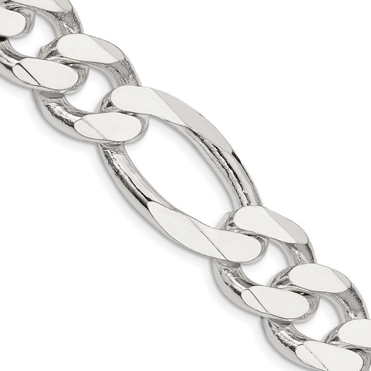 Sterling Silver 15mm Figaro ChainQFG400
