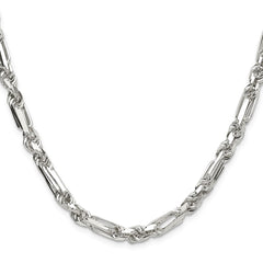 Sterling Silver 6mm D/C Figarope ChainQFGR110