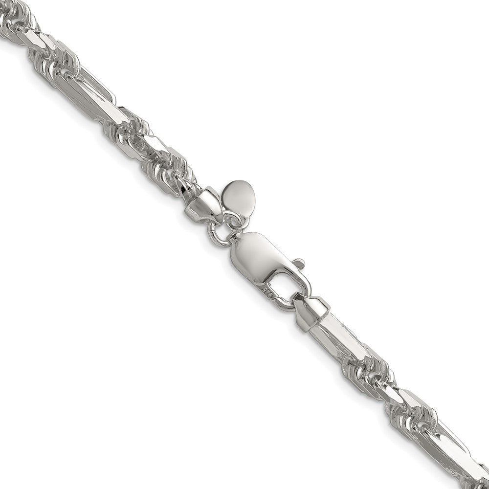 Sterling Silver 6mm D/C Figarope ChainQFGR110
