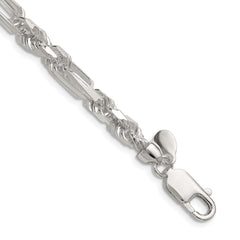 Sterling Silver 6mm D/C Figarope ChainQFGR110