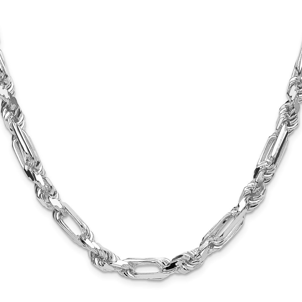 Sterling Silver 7mm D/C Figarope ChainQFGR130