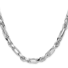 Sterling Silver 7mm D/C Figarope ChainQFGR130