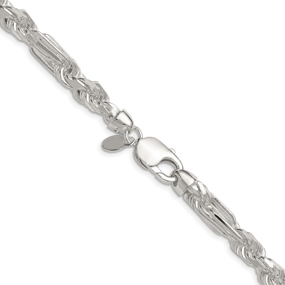 Sterling Silver 7mm D/C Figarope ChainQFGR130