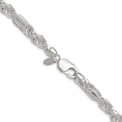 Sterling Silver 7mm D/C Figarope ChainQFGR130