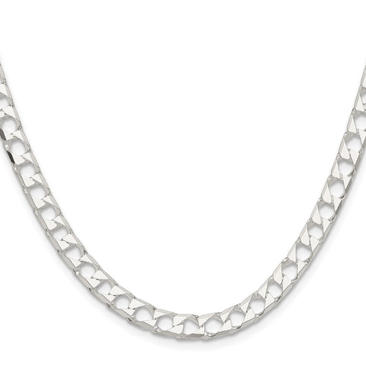 Sterling Silver 5.75mm D/C Square Curb ChainQFOC200