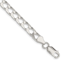 Sterling Silver 6.25mm D/C Square Curb Chain QFOC220-8