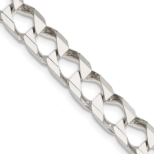 Sterling Silver 7.2mm D/C Square Curb ChainQFOC250