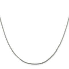 Sterling Silver Rhodium-plated 1.25mm Diamond-cut Round Franco ChainQFR125R