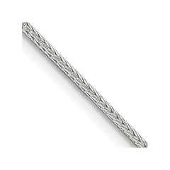 Sterling Silver 1.25mm Diamond-cut Round Franco ChainQFR125