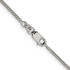 Sterling Silver Rhodium-plated 1.45mm Diamond-cut Round Franco ChainQFR150R