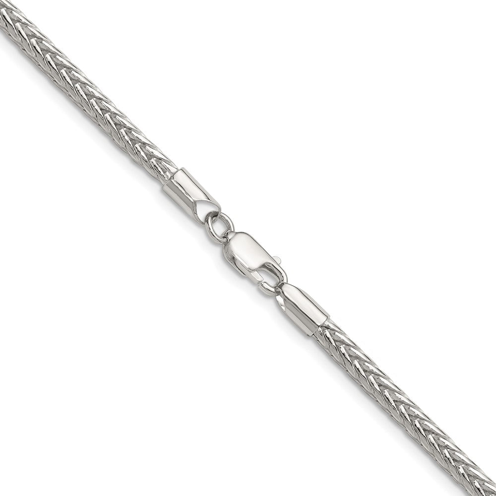 Sterling Silver 3.4mm Diamond-cut Round Franco ChainQFR320