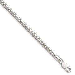 Sterling Silver 3.8mm Diamond-cut Round Franco Chain QFR350-8