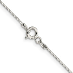 Sterling Silver .85mm Diamond-cut Snake ChainQFS15