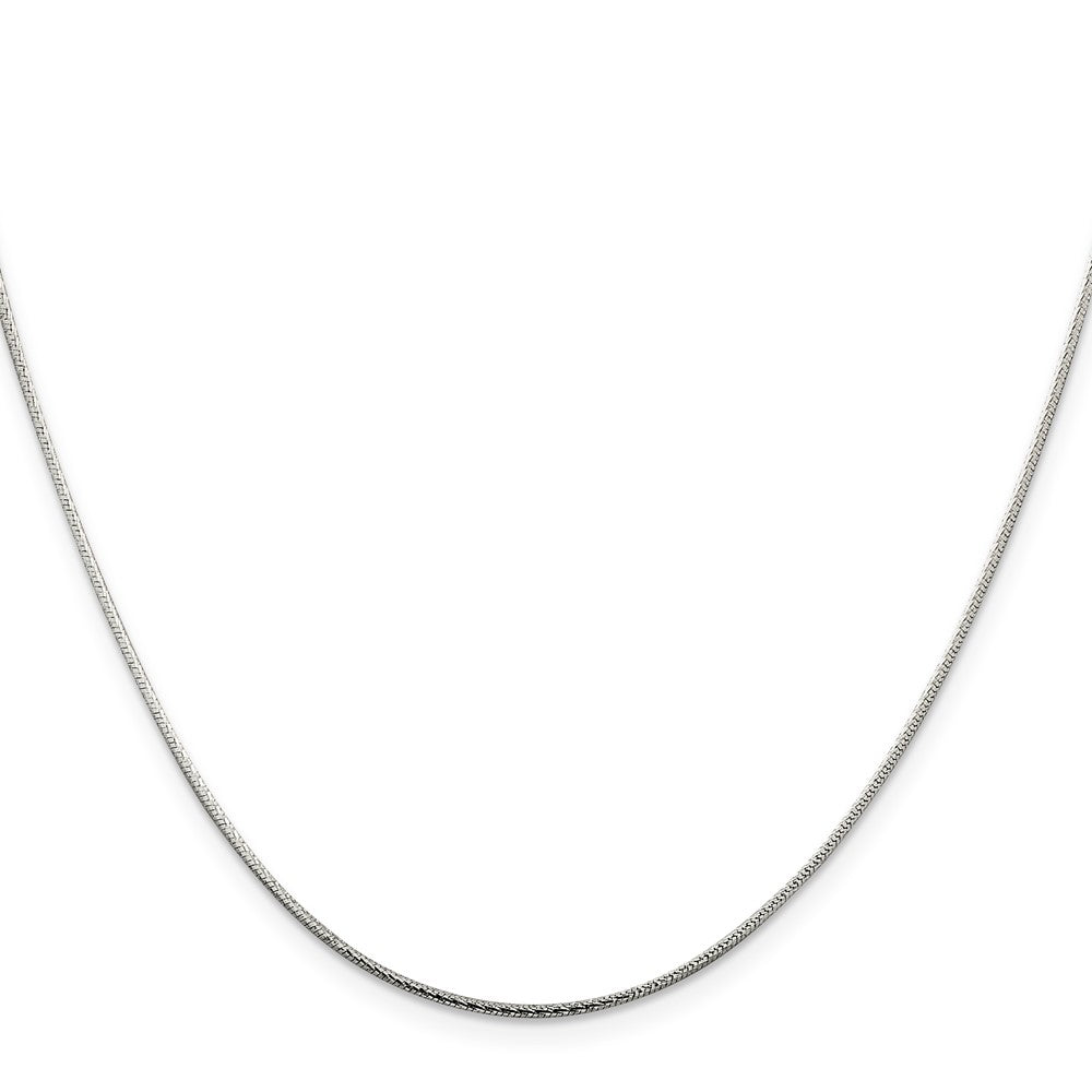 Sterling Silver 1.25mm Diamond-cut Snake ChainQFS16