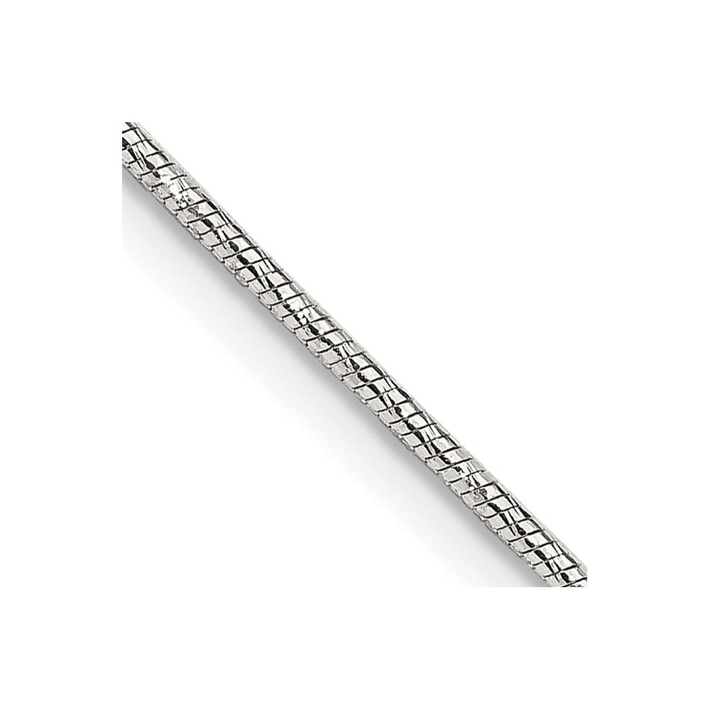 Sterling Silver 1.25mm Diamond-cut Snake ChainQFS16