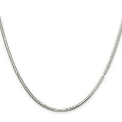 Sterling Silver 2.5mm Diamond-cut Snake ChainQFS4