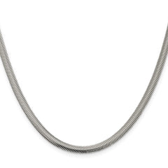 Sterling Silver 4.2mm Flat Oval Snake ChainQFS6