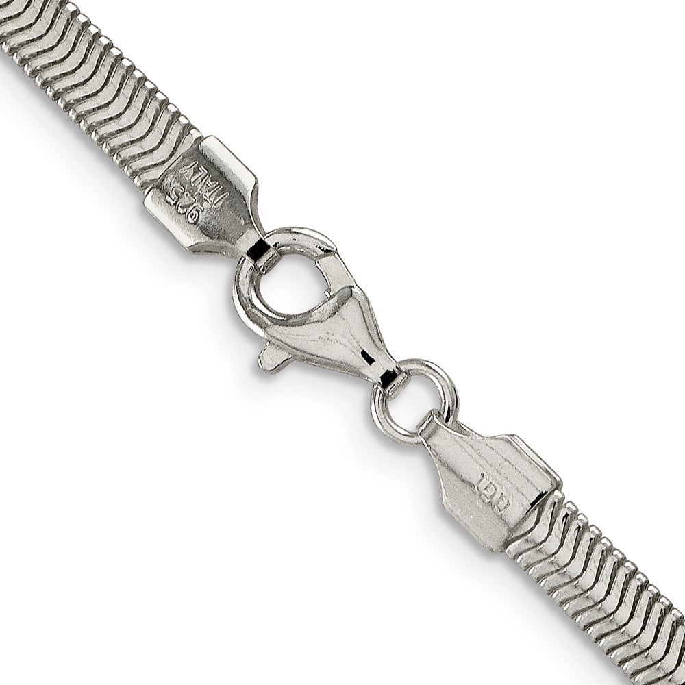 Sterling Silver 4.2mm Flat Oval Snake ChainQFS6