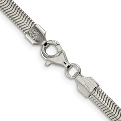 Sterling Silver 4.2mm Flat Oval Snake ChainQFS6
