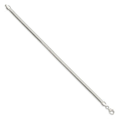 Sterling Silver 4.2mm Flat Oval Snake Chain QFS6-8
