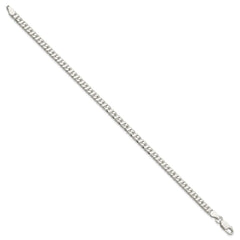 Sterling Silver 4.25mm Fancy Flat Link Bracelet QG1141-8