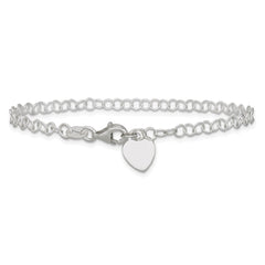 Sterling Silver Round Link Bracelet QG1450-7.25