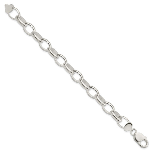 Sterling Silver Rolo Bracelet QG1536-7.5
