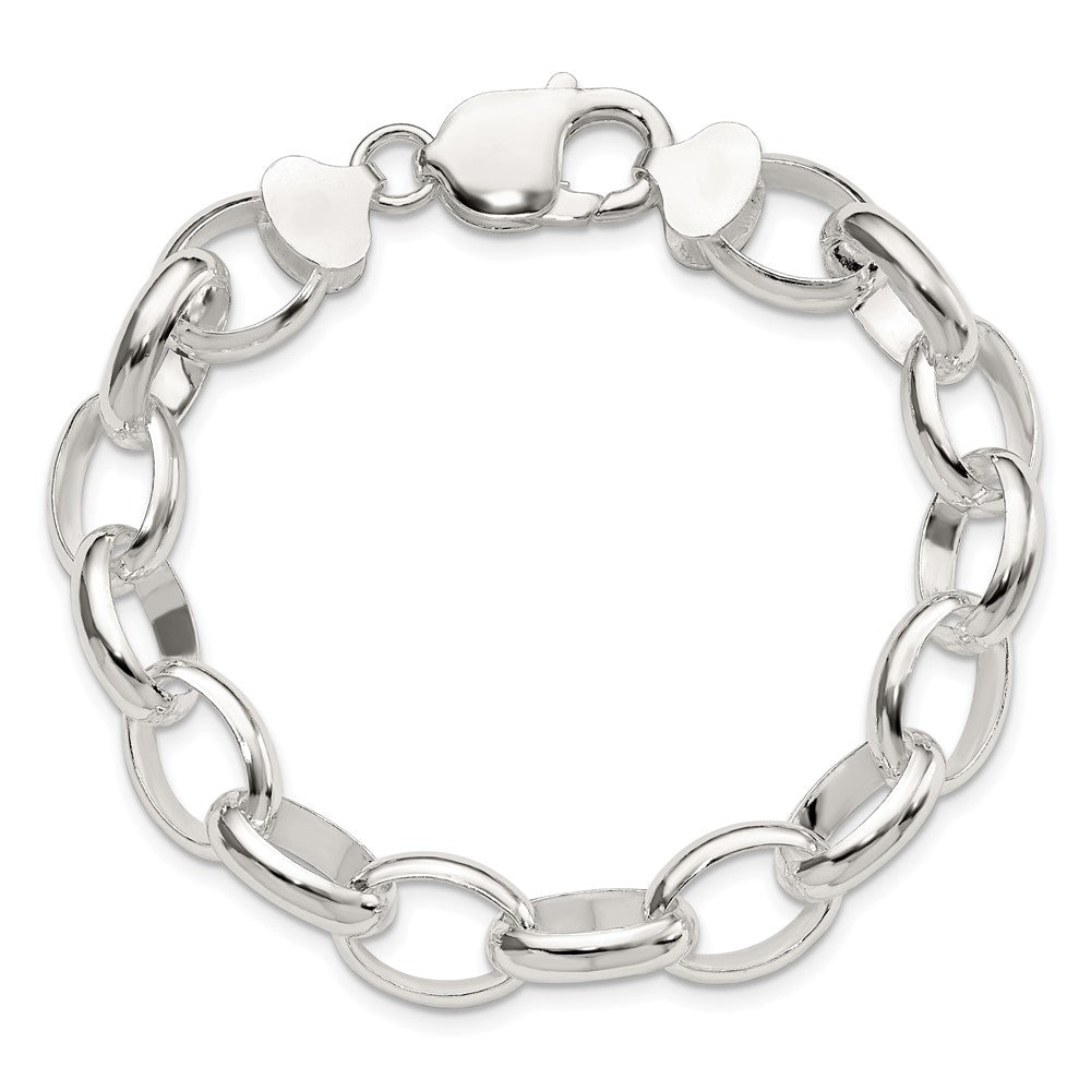 Sterling Silver Rolo Bracelet QG1536-7.5
