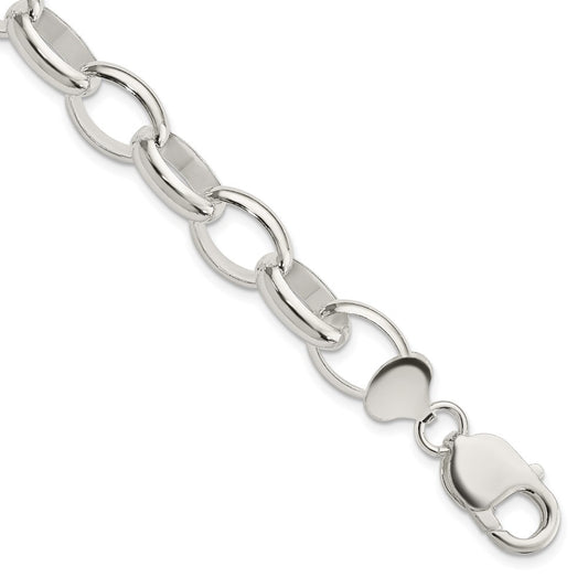 Sterling Silver Rolo Bracelet QG1536-7.5