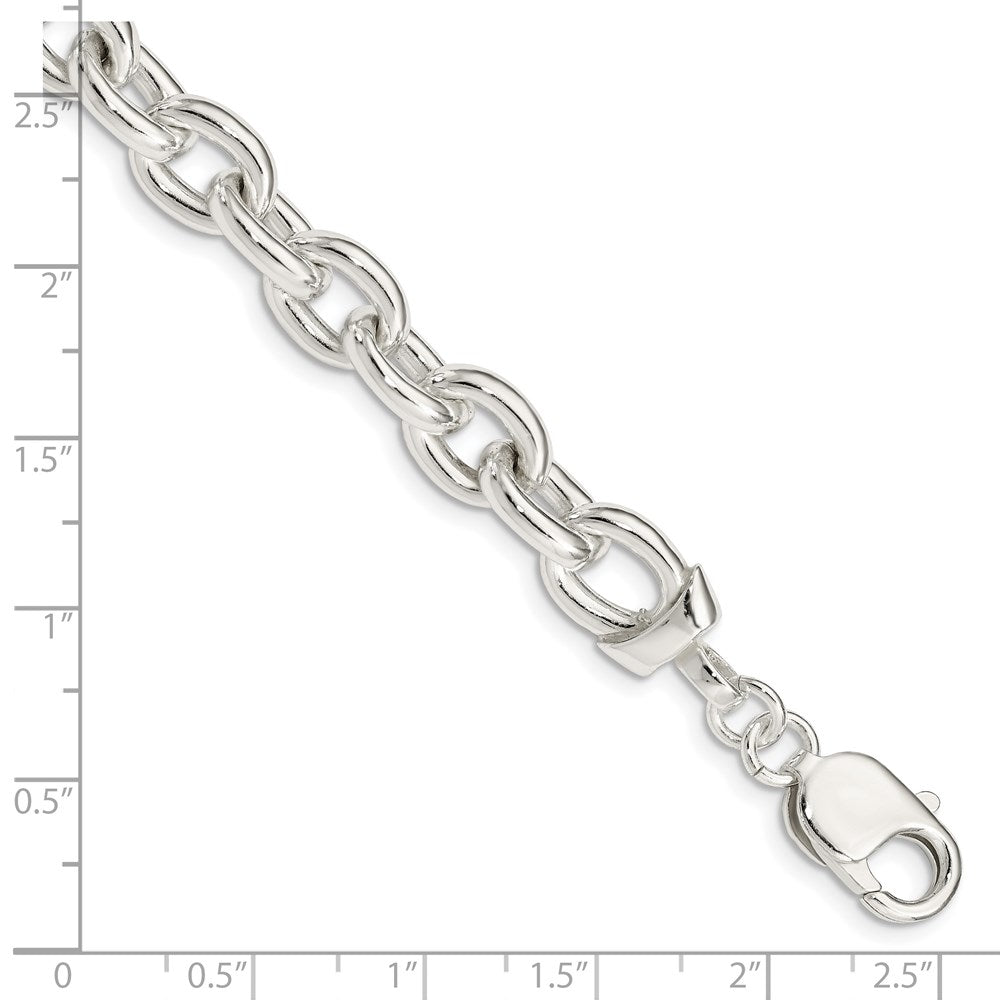 Sterling Silver Fancy Link Bracelet QG1553-7.5