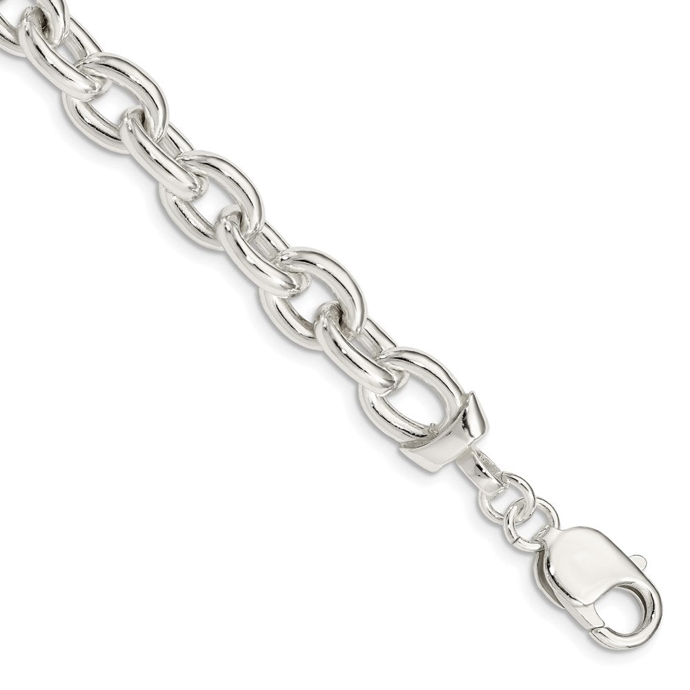 Sterling Silver Fancy Link Bracelet QG1553-7.5