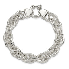 Sterling Silver Fancy Link Bracelet QG1559-7.75