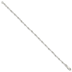 Sterling Silver Bead and Link Bracelet QG1629-7.25