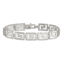 Sterling Silver Greek Key Bracelet QG1683-7.5