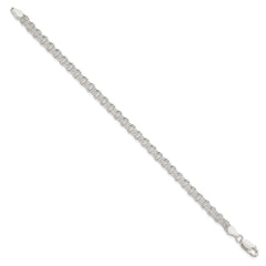 Sterling Silver 4mm Double Link Charm Bracelet QG2201-7