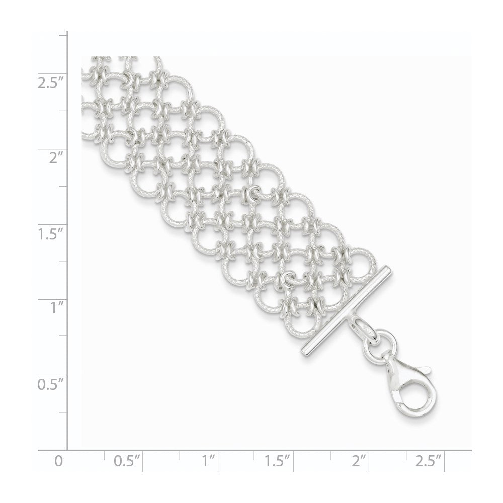 Sterling Silver Multi-Link Bracelet QG2294-7.5