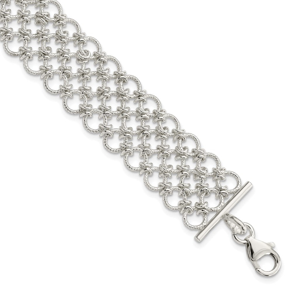 Sterling Silver Multi-Link Bracelet QG2294-7.5