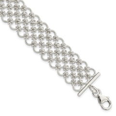 Sterling Silver Multi-Link Bracelet QG2294-7.5