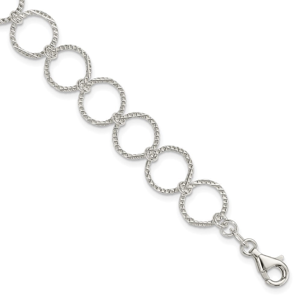 Sterling Silver Fancy Bracelet QG2297-7.5