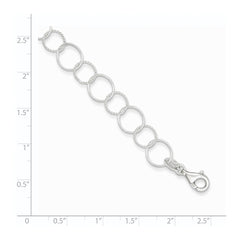 Sterling Silver Fancy Bracelet QG2301-7.5