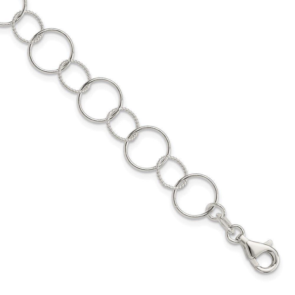 Sterling Silver Fancy Bracelet QG2301-7.5