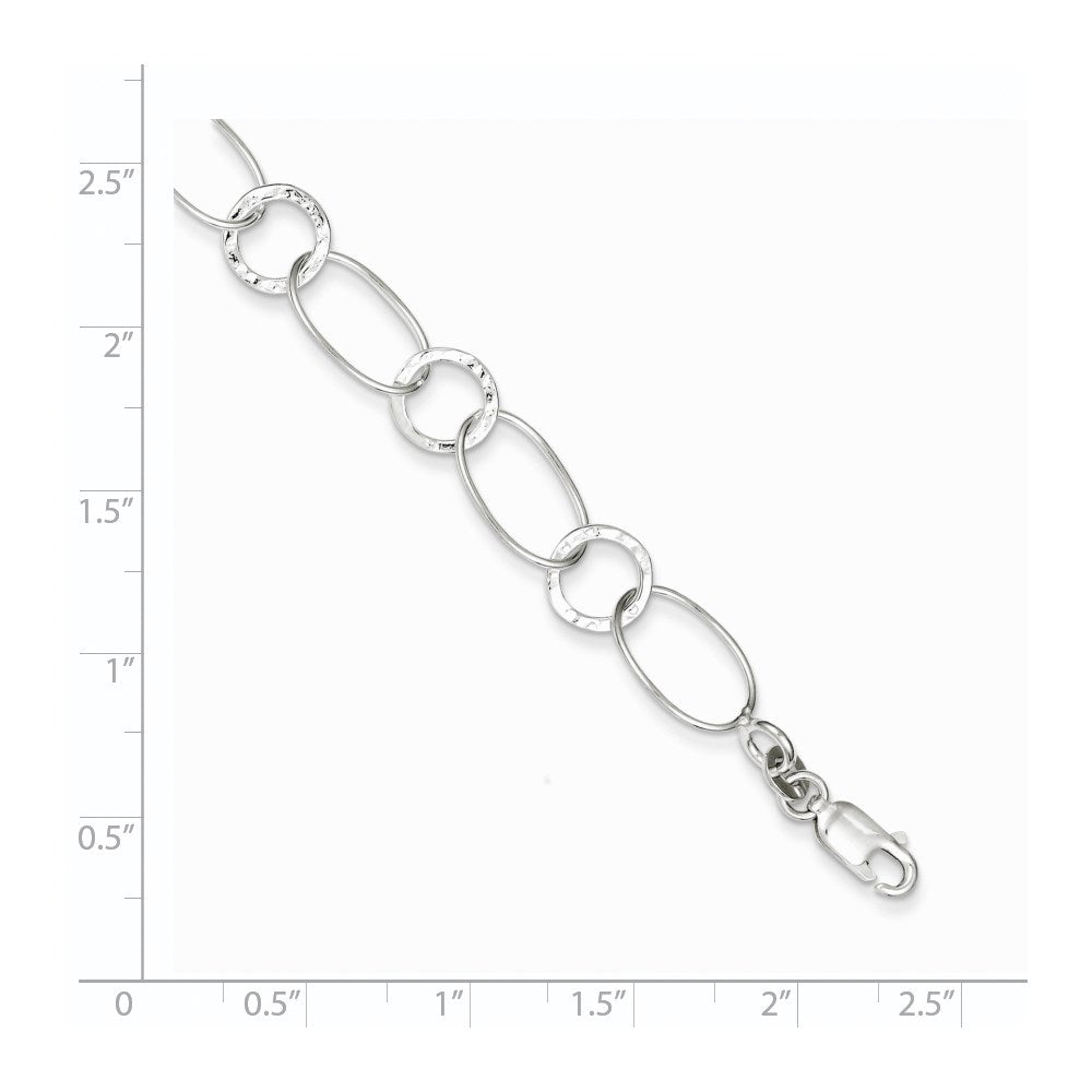 Sterling Silver Fancy Bracelet QG2331-7.5