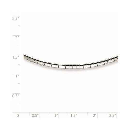 Sterling Silver Rhodium-plated 2mm with 2 inch Extention Cubetto Chain QG2550R-16
