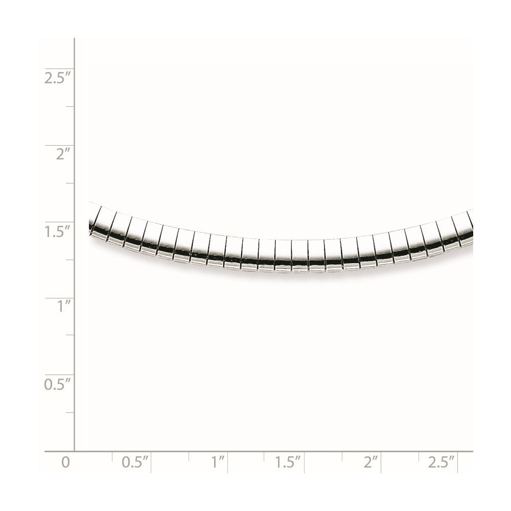 Sterling Silver Rhodium-plated 4mm with a 2 inch Extention Cubetto Chain QG2555R-16