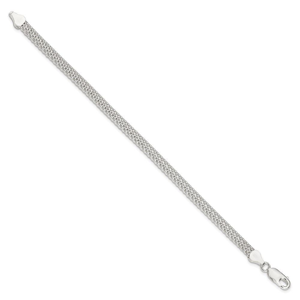 Sterling Silver 5mm Mesh Bracelet QG2569-7