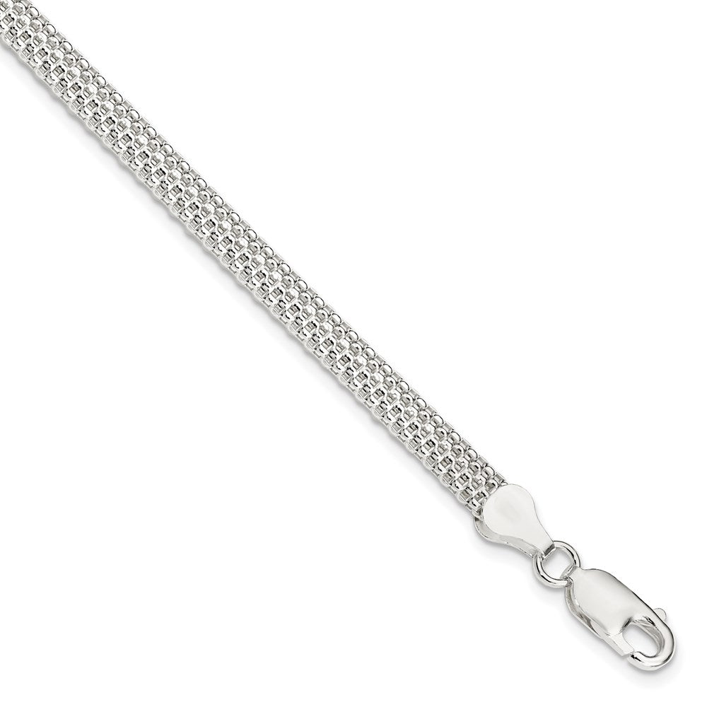 Sterling Silver 5mm Mesh Bracelet QG2569-7