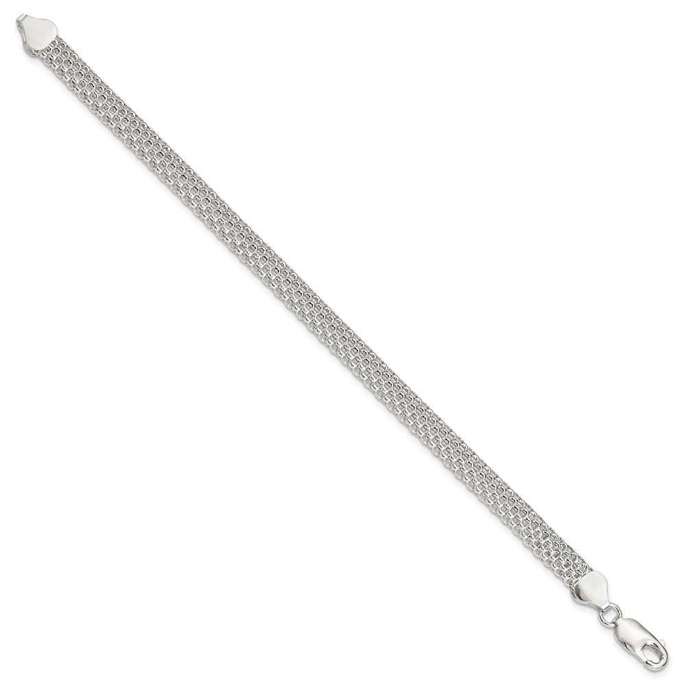 Sterling Silver 6mm Mesh Bracelet QG2570-7