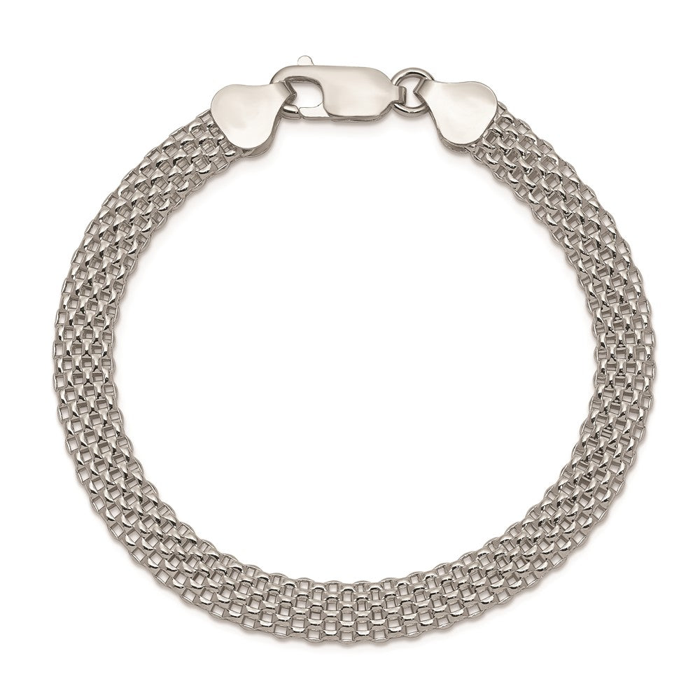 Sterling Silver 6mm Mesh Bracelet QG2570-7