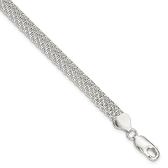 Sterling Silver 6mm Mesh Bracelet QG2570-7