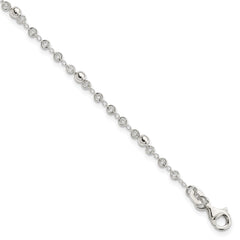 Sterling Silver Polished Fancy Bead Bracelet QG2992-7.5
